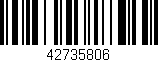 Código de barras (EAN, GTIN, SKU, ISBN): '42735806'