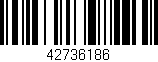 Código de barras (EAN, GTIN, SKU, ISBN): '42736186'