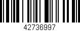 Código de barras (EAN, GTIN, SKU, ISBN): '42736997'