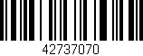 Código de barras (EAN, GTIN, SKU, ISBN): '42737070'