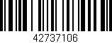 Código de barras (EAN, GTIN, SKU, ISBN): '42737106'