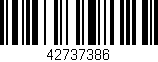 Código de barras (EAN, GTIN, SKU, ISBN): '42737386'