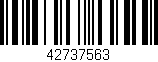 Código de barras (EAN, GTIN, SKU, ISBN): '42737563'