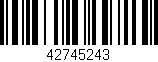 Código de barras (EAN, GTIN, SKU, ISBN): '42745243'