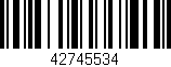 Código de barras (EAN, GTIN, SKU, ISBN): '42745534'