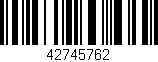 Código de barras (EAN, GTIN, SKU, ISBN): '42745762'