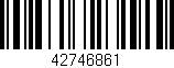 Código de barras (EAN, GTIN, SKU, ISBN): '42746861'