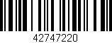 Código de barras (EAN, GTIN, SKU, ISBN): '42747220'