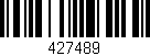 Código de barras (EAN, GTIN, SKU, ISBN): '427489'