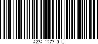 Código de barras (EAN, GTIN, SKU, ISBN): '4274_1777_0_U'
