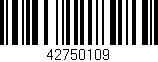 Código de barras (EAN, GTIN, SKU, ISBN): '42750109'