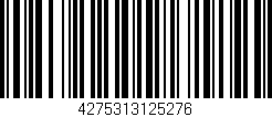 Código de barras (EAN, GTIN, SKU, ISBN): '4275313125276'