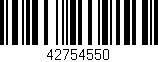 Código de barras (EAN, GTIN, SKU, ISBN): '42754550'