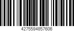 Código de barras (EAN, GTIN, SKU, ISBN): '4275594857606'