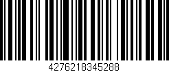 Código de barras (EAN, GTIN, SKU, ISBN): '4276218345288'