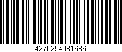 Código de barras (EAN, GTIN, SKU, ISBN): '4276254981686'