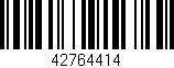 Código de barras (EAN, GTIN, SKU, ISBN): '42764414'