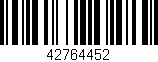 Código de barras (EAN, GTIN, SKU, ISBN): '42764452'
