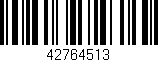 Código de barras (EAN, GTIN, SKU, ISBN): '42764513'