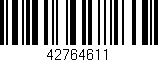 Código de barras (EAN, GTIN, SKU, ISBN): '42764611'