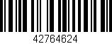 Código de barras (EAN, GTIN, SKU, ISBN): '42764624'