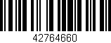 Código de barras (EAN, GTIN, SKU, ISBN): '42764660'