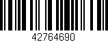 Código de barras (EAN, GTIN, SKU, ISBN): '42764690'