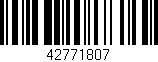 Código de barras (EAN, GTIN, SKU, ISBN): '42771807'