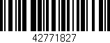 Código de barras (EAN, GTIN, SKU, ISBN): '42771827'