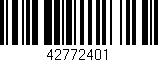 Código de barras (EAN, GTIN, SKU, ISBN): '42772401'