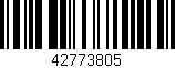 Código de barras (EAN, GTIN, SKU, ISBN): '42773805'