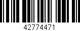Código de barras (EAN, GTIN, SKU, ISBN): '42774471'