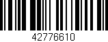 Código de barras (EAN, GTIN, SKU, ISBN): '42776610'