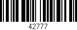 Código de barras (EAN, GTIN, SKU, ISBN): '42777'