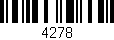 Código de barras (EAN, GTIN, SKU, ISBN): '4278'