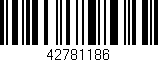 Código de barras (EAN, GTIN, SKU, ISBN): '42781186'