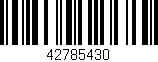 Código de barras (EAN, GTIN, SKU, ISBN): '42785430'