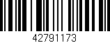 Código de barras (EAN, GTIN, SKU, ISBN): '42791173'