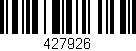 Código de barras (EAN, GTIN, SKU, ISBN): '427926'