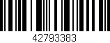 Código de barras (EAN, GTIN, SKU, ISBN): '42793383'