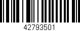 Código de barras (EAN, GTIN, SKU, ISBN): '42793501'