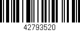 Código de barras (EAN, GTIN, SKU, ISBN): '42793520'