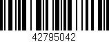 Código de barras (EAN, GTIN, SKU, ISBN): '42795042'