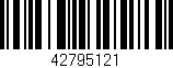 Código de barras (EAN, GTIN, SKU, ISBN): '42795121'