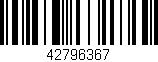 Código de barras (EAN, GTIN, SKU, ISBN): '42796367'