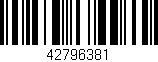 Código de barras (EAN, GTIN, SKU, ISBN): '42796381'