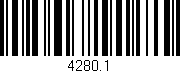 Código de barras (EAN, GTIN, SKU, ISBN): '4280.1'