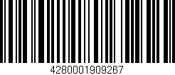 Código de barras (EAN, GTIN, SKU, ISBN): '4280001909267'