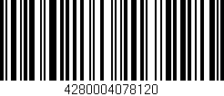 Código de barras (EAN, GTIN, SKU, ISBN): '4280004078120'