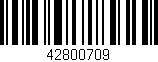 Código de barras (EAN, GTIN, SKU, ISBN): '42800709'